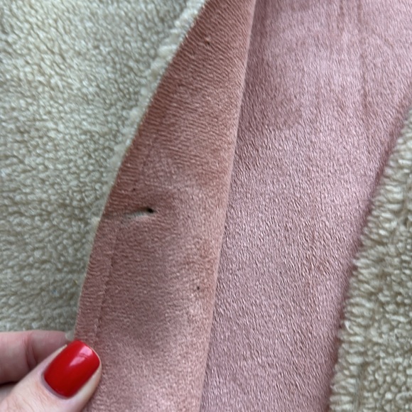 Zara (S) faux shearling coat - Picture 9 of 11